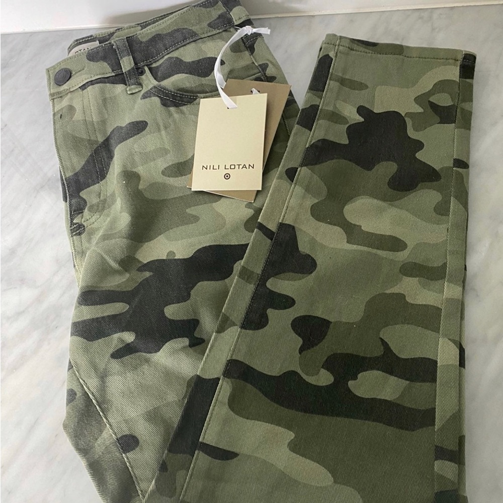 Nili Lotan camo skinny jeans NWT